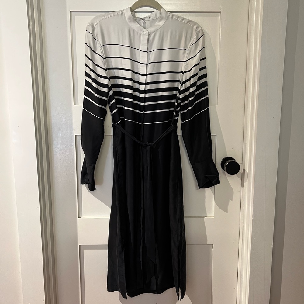 Equipment Graduated Stripe Midi Dress